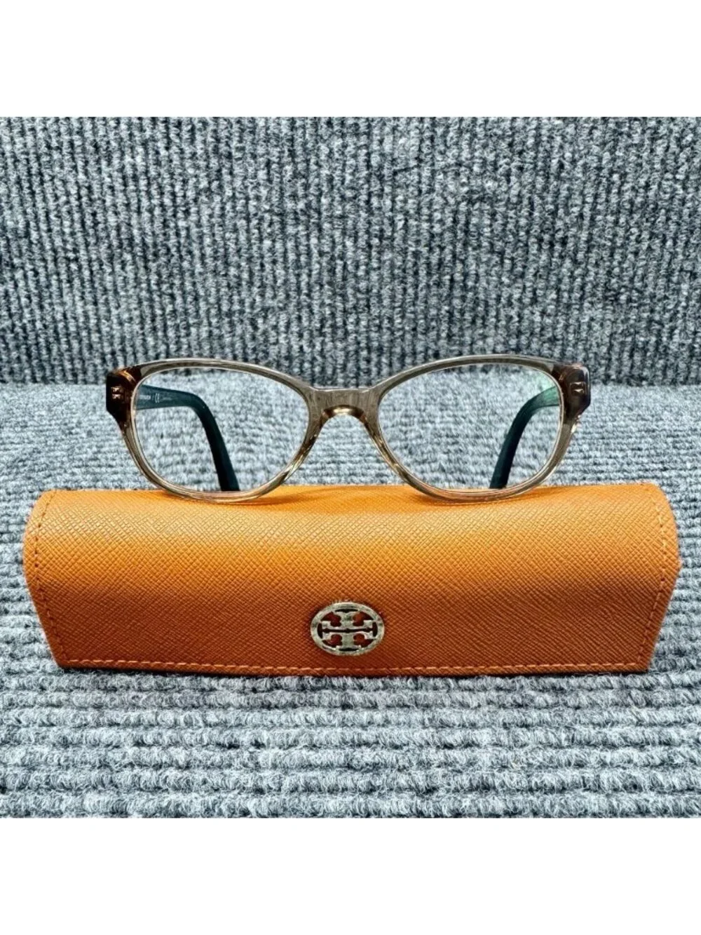 Tory Burch Ty 2031 1164 Green Tan Eyeglasses 49-17-135 FRAMES ONLY + Case